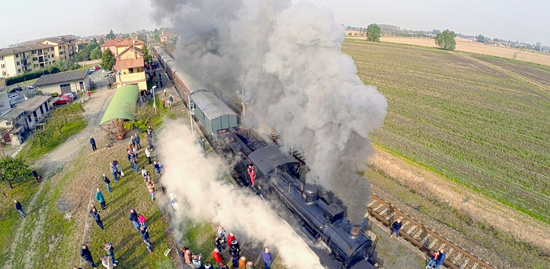 Treno-A-Vapore tra pavese e lodigiano